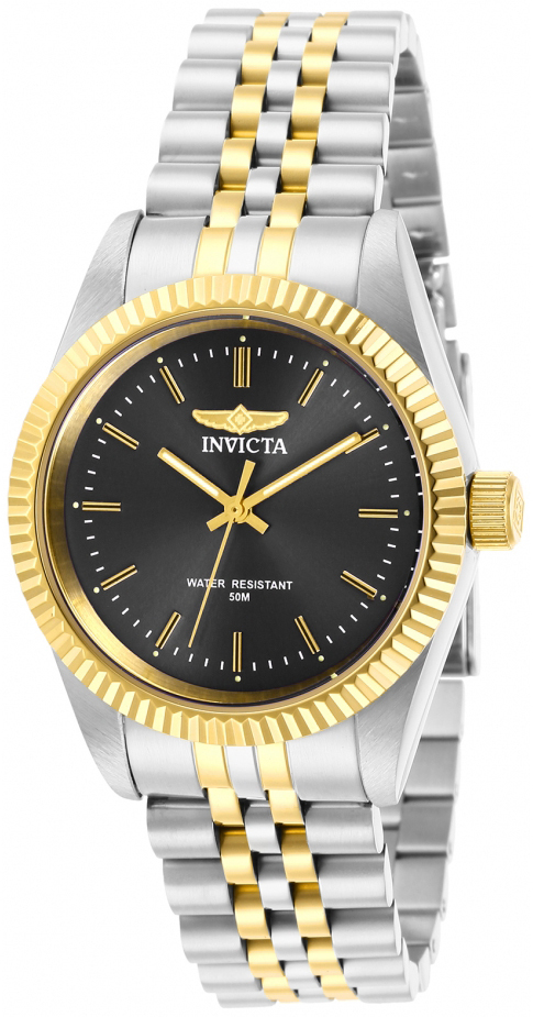 Invicta Damklocka 29400 Specialty Gr&aring;/Gulguldtonat st&aring;l &Oslash;36 mm