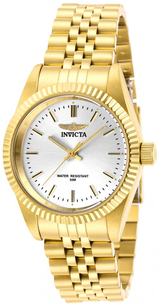 Invicta Damklocka 29407 Specialty Silverf&auml;rgad/Gulguldtonat st&aring;l
