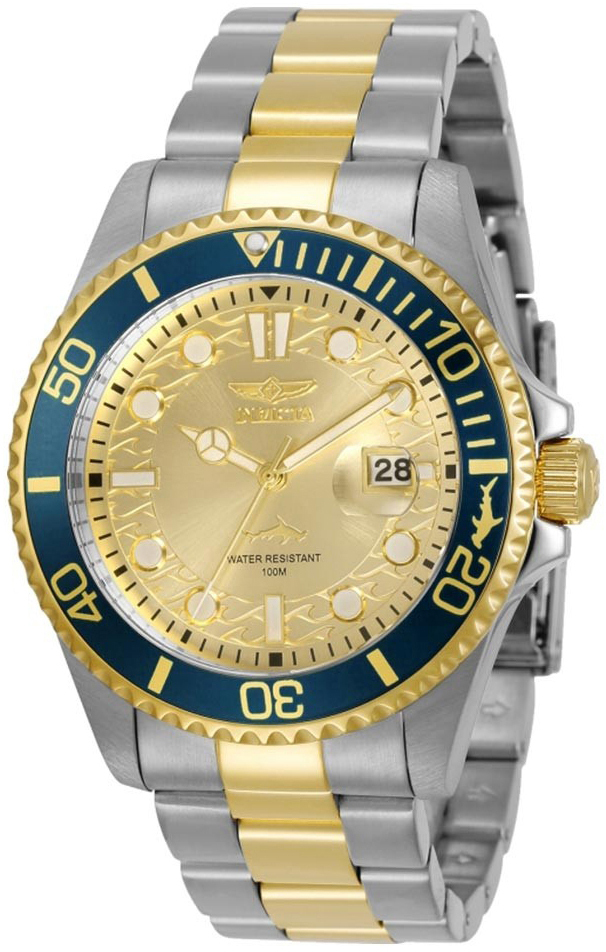 Invicta Herrklocka 30022 Pro Diver Guld/Gulguldtonat st&aring;l &Oslash;43 mm