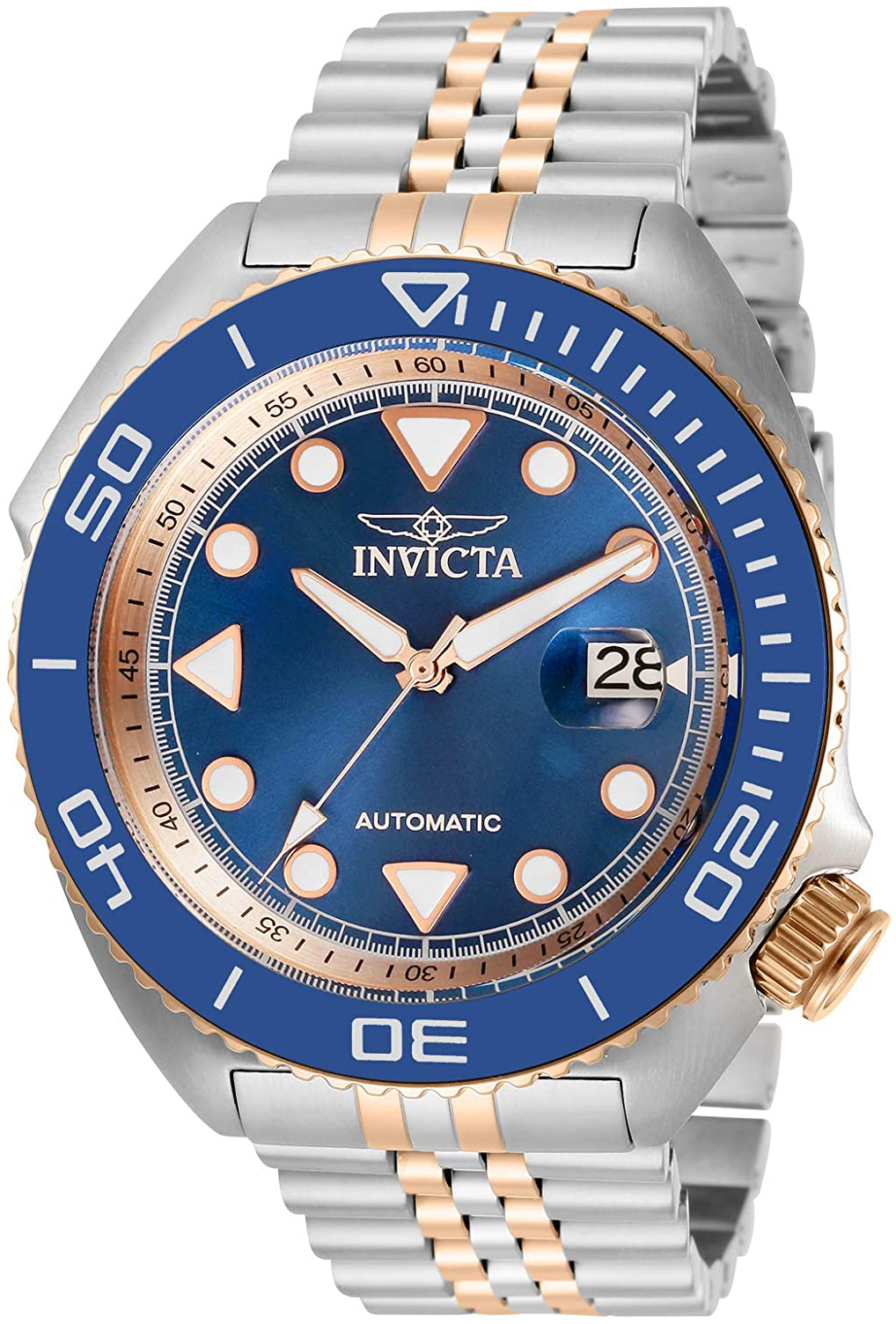 Invicta Herrklocka 30418 Pro Diver Blå/Roséguldstonat stål Ø47 mm - Invicta