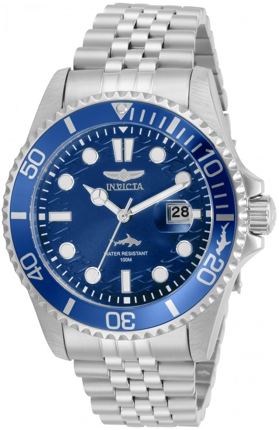 Invicta Herrklocka 30610 Bl&aring;/St&aring;l &Oslash;43 mm