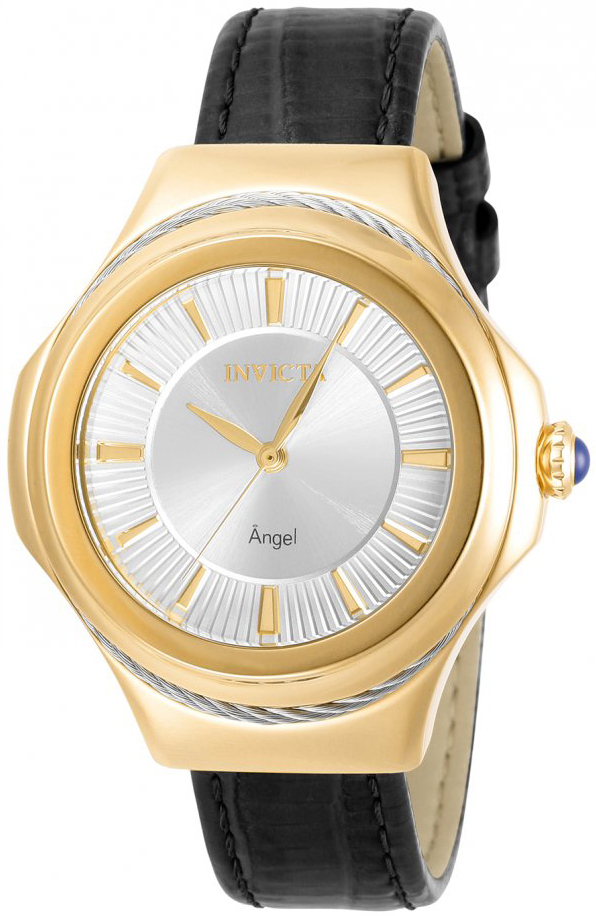 Invicta Damklocka 31115 Angel Silverfärgad/Läder Ø40 mm - Invicta