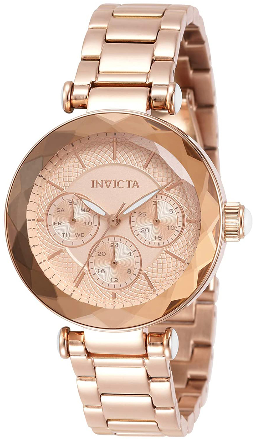 Invicta Damklocka 31272 Angel Roséguldstonad/Roséguldstonat stål - Invicta
