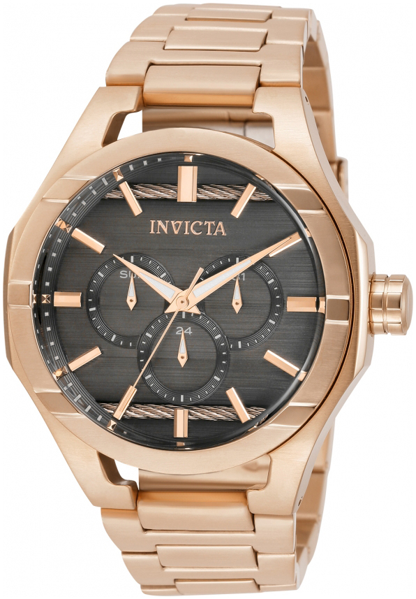 Invicta Herrklocka 31834 Grå/Roséguldstonat stål Ø48 mm - Invicta