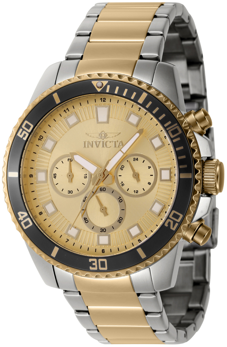 Invicta Herrklocka 46061 Pro Diver Guld/Gulguldtonat stål Ø45 mm - Invicta