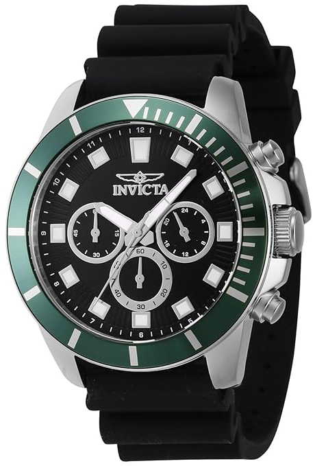 Invicta Herrklocka 46078 Pro Diver Svart/Gummi Ø45 mm