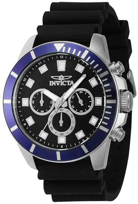 Invicta Herrklocka 46079 Pro Diver Svart/Gummi Ø45 mm