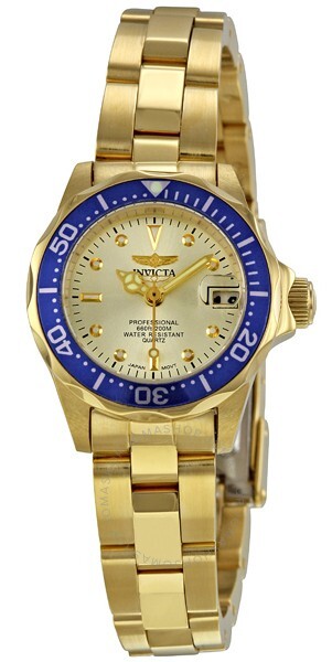 Invicta Pro Diver Damklocka 4610 Silverfärgad/Gulguldtonat stål Ø24 mm - Invicta