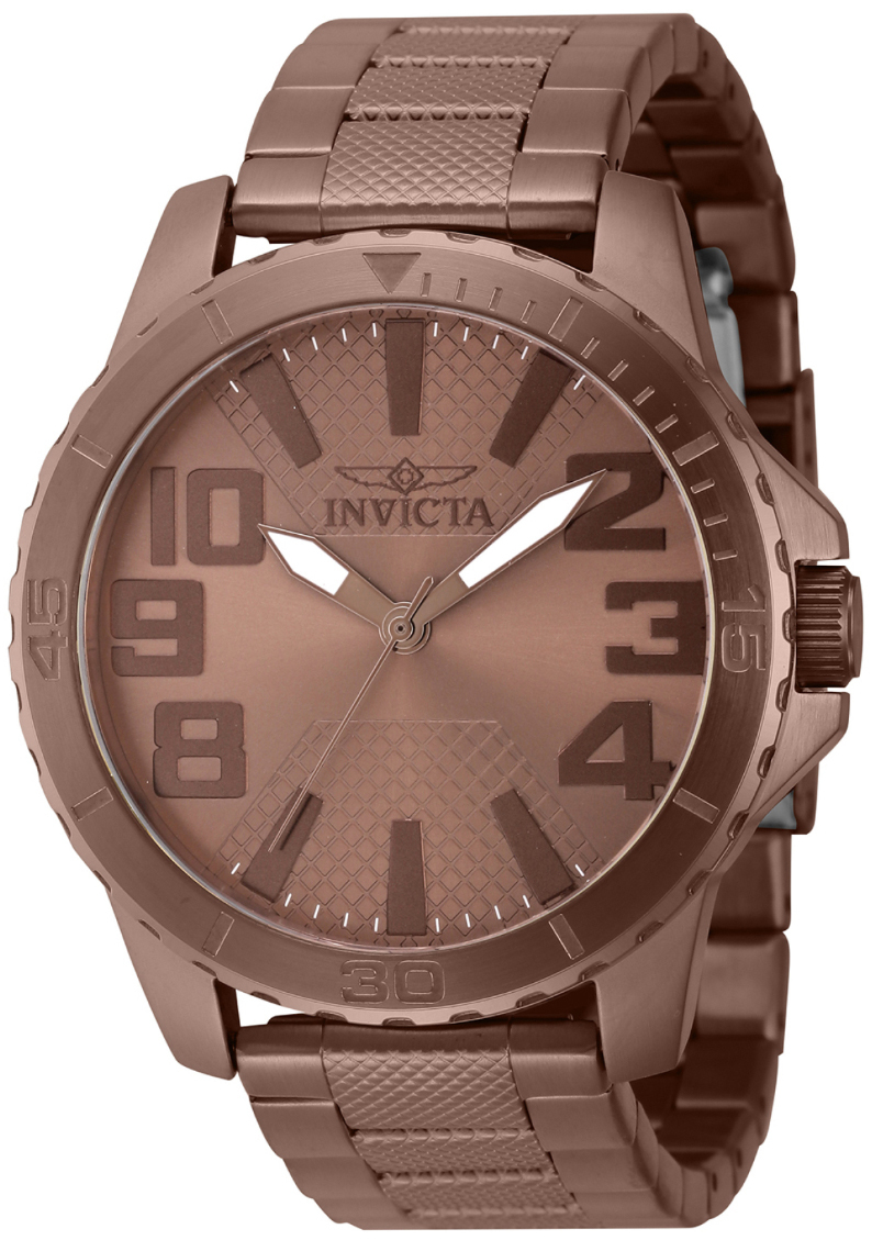 Invicta Herrklocka 46303 Speedway Brun/Stål Ø48 mm - Invicta