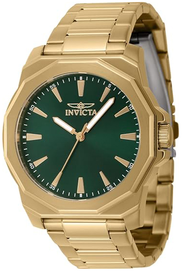 Invicta Herrklocka 46841 Speedway Grön/Gulguldtonat stål Ø42 mm