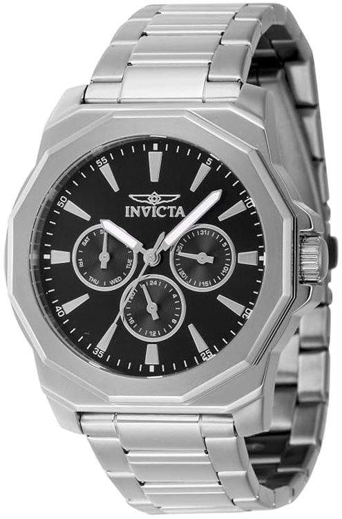 Invicta Herrklocka 46842 Speedway Svart/Stål Ø42 mm