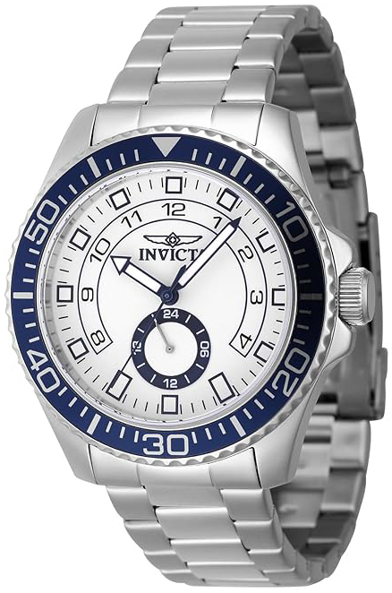 Invicta Herrklocka 47124 Pro Diver Silverfärgad/Stål Ø44 mm - Invicta