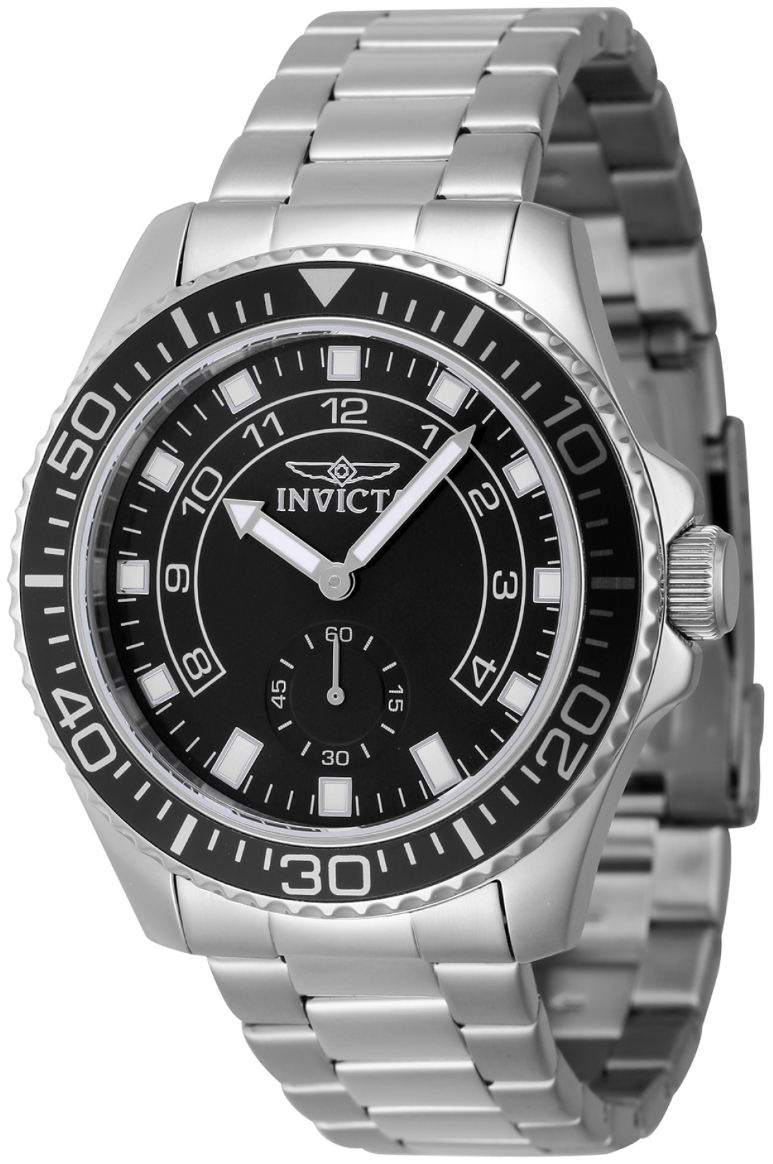 Invicta Herrklocka 47125 Pro Diver Svart/St&aring;l &Oslash;44 mm