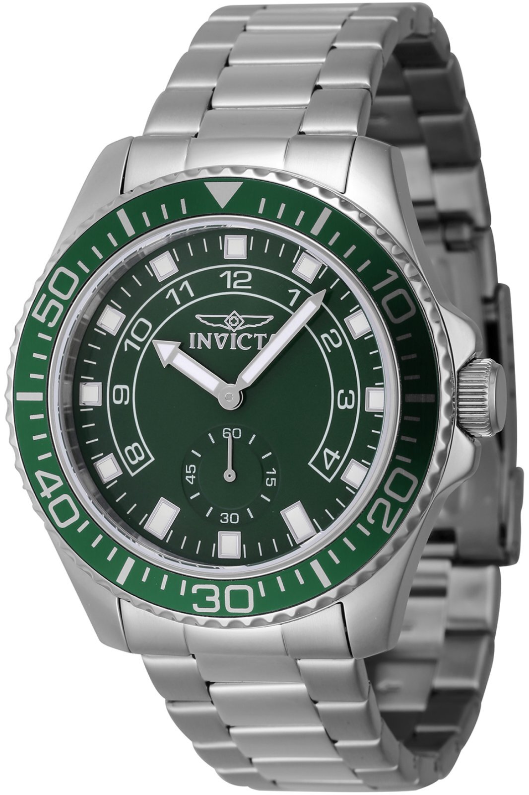 Invicta Herrklocka 47126 Pro Diver Grön/Stål Ø44 mm - Invicta