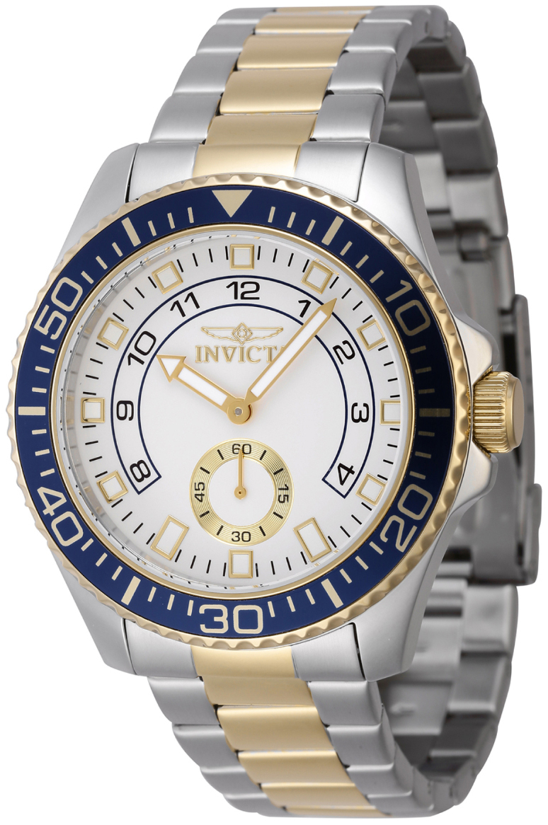 Invicta Herrklocka 47127 Pro Diver Vit/Gulguldtonat stål Ø44 mm - Invicta