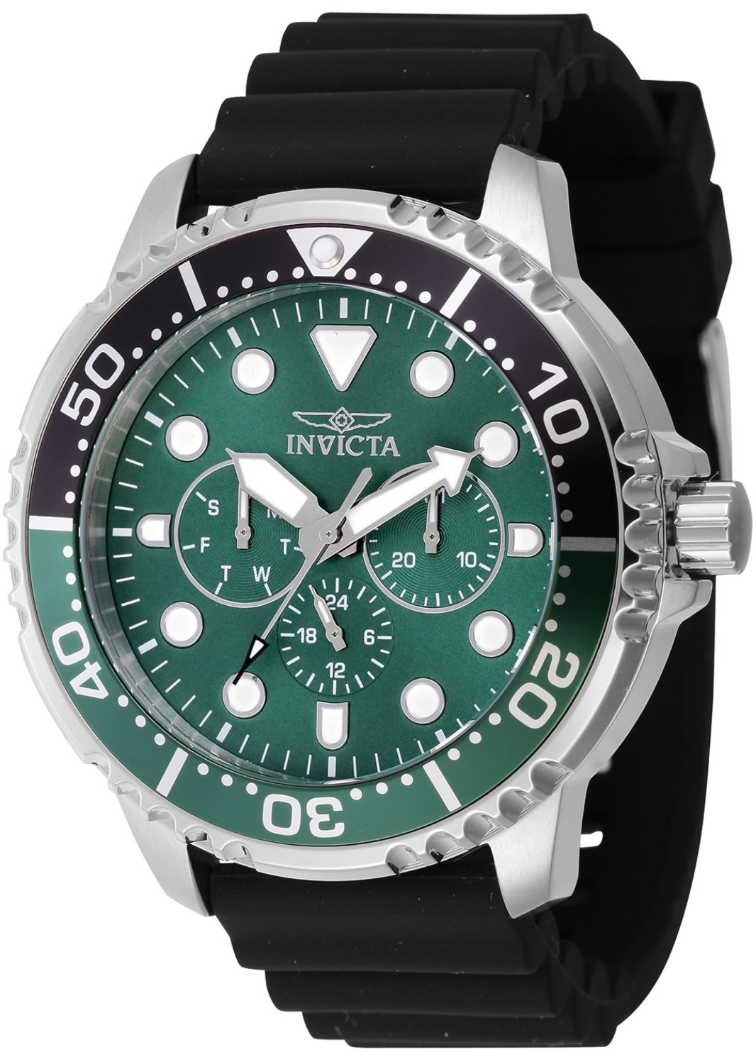 Invicta Herrklocka 47232 Pro Diver Grön/Gummi Ø48 mm - Invicta