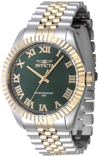 Invicta Herrklocka 47403 Specialty Grön/Gulguldtonat stål Ø43 mm