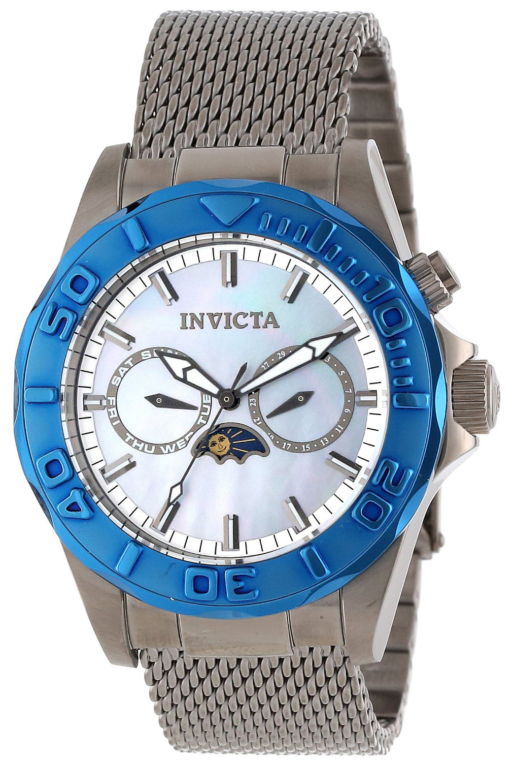 Invicta 99999 Herrklocka 80195 Vit/Stål Ø44 mm - Invicta