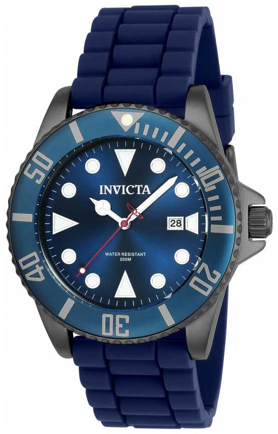 Invicta Herrklocka 90306 Pro Diver Blå/Gummi Ø44 mm