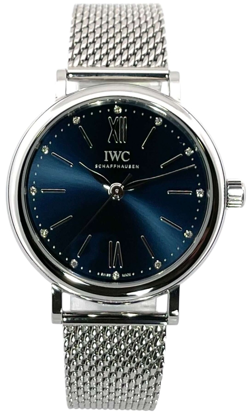 IWC Damklocka IW357404 Portofino Blå/Stål Ø34 mm - IWC