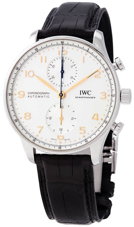 IWC Herrklocka IW371604 Portuguese Silverfärgad/Läder Ø40.9 mm - IWC