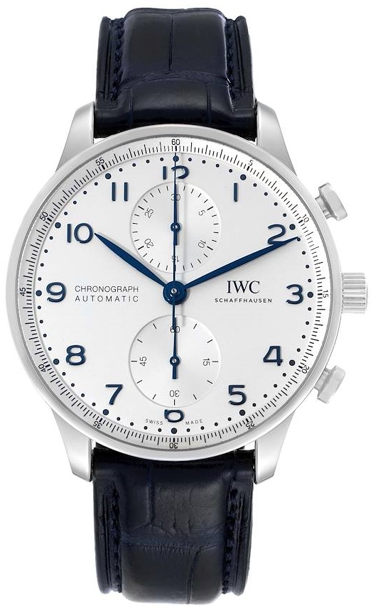 IWC Herrklocka IW371605 Portuguese Silverfärgad/Läder Ø41 mm - IWC