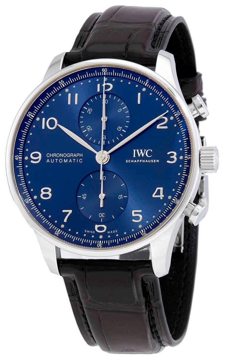 IWC Herrklocka IW371606 Portuguese Blå/Läder Ø41 mm - IWC