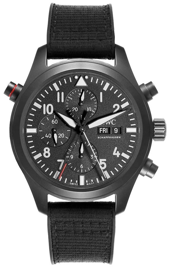 IWC Herrklocka IW371815 Pilots Svart/Gummi Ø44 mm - IWC