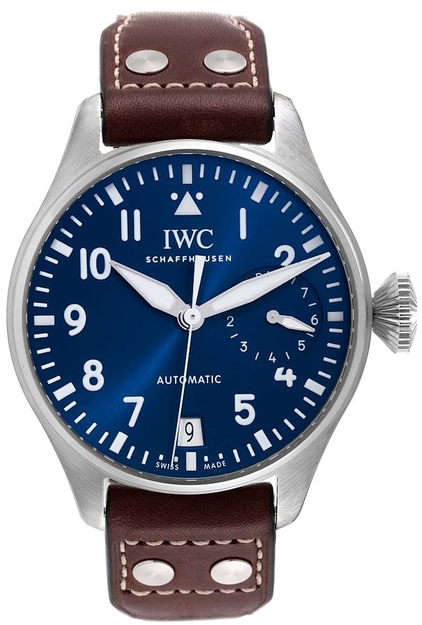 IWC Herrklocka IW501002 Pilots Blå/Läder Ø46.2 mm - IWC