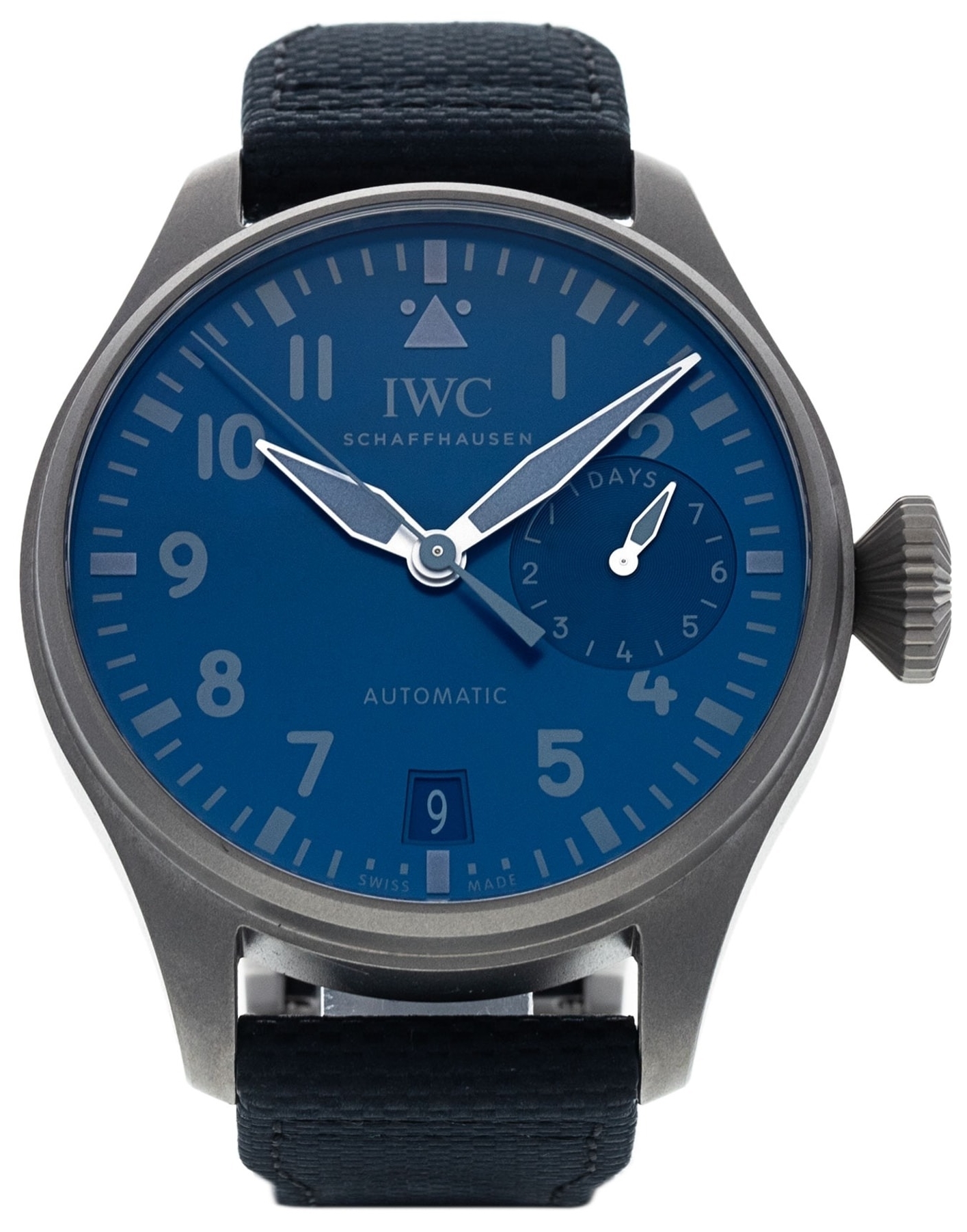 IWC Herrklocka IW501019 Big Pilot Blå/Läder Ø46.2 mm - IWC