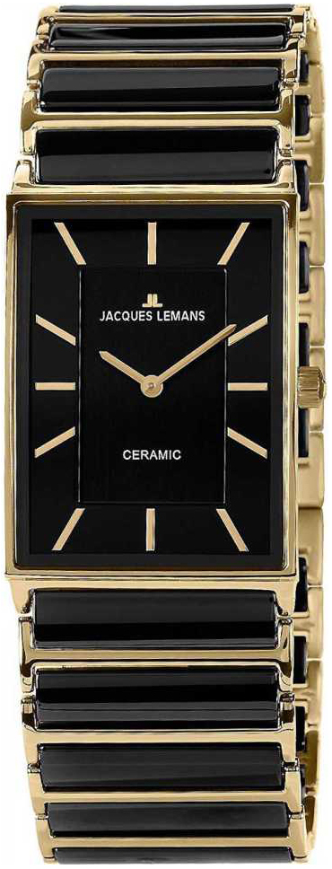 Jacques Lemans Damklocka 1-1651D York Svart/Keramik - Jacques Lemans