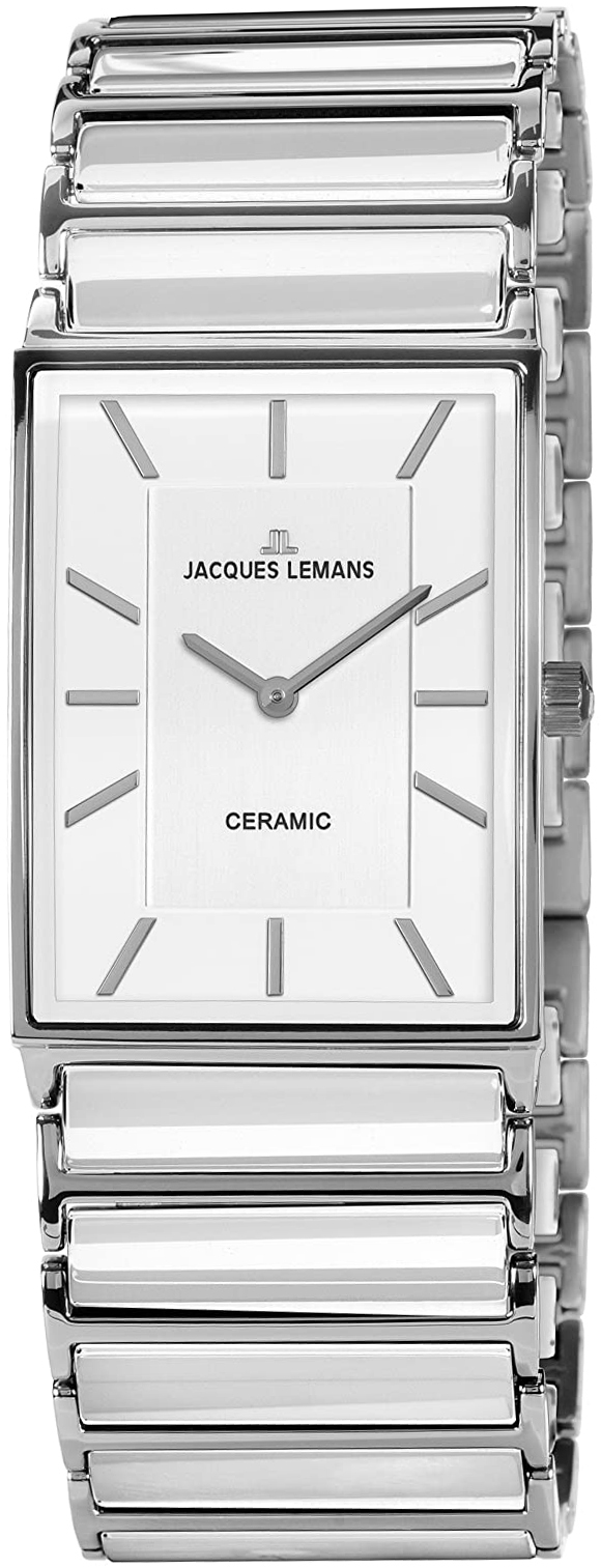 Jacques Lemans Damklocka 1-1651E York Vit/Keramik - Jacques Lemans