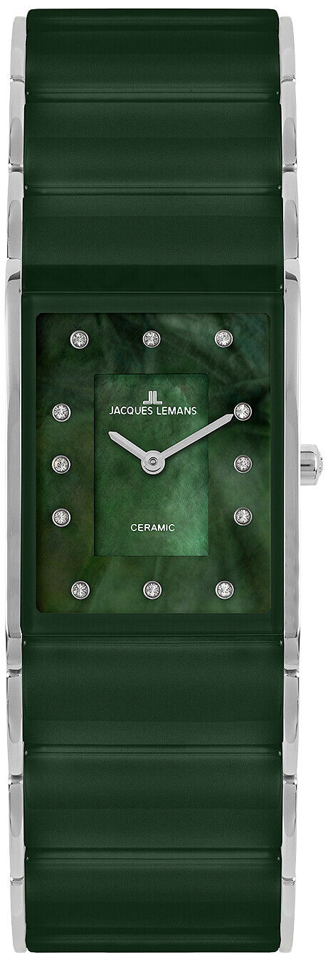 Jacques Lemans Damklocka 1-1940I Dublin Grön/Stål Ø24 mm - Jacques Lemans