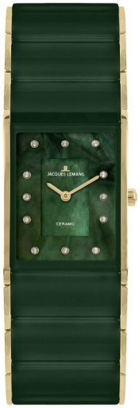 Jacques Lemans Damklocka 1-1940M Dublin Grön/Roséguldstonat stål