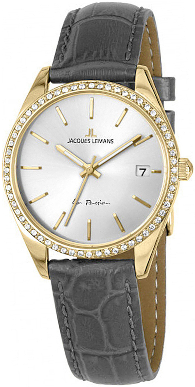 Jacques Lemans Damklocka 1-2085C La Passion Silverfärgad/Läder Ø30 - Jacques Lemans