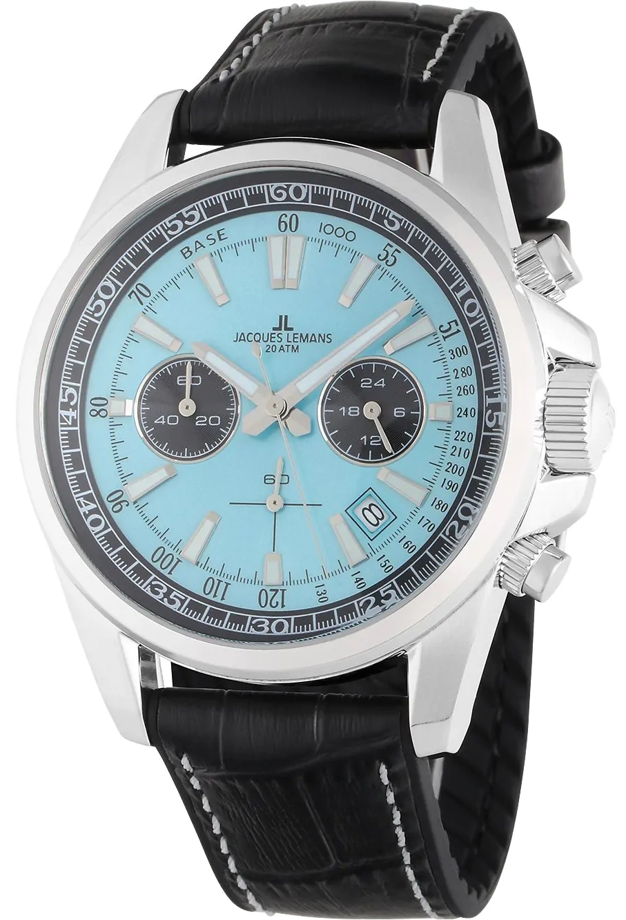 Jacques Lemans Herrklocka 1-2117R Liverpool Blå/Läder Ø44 mm