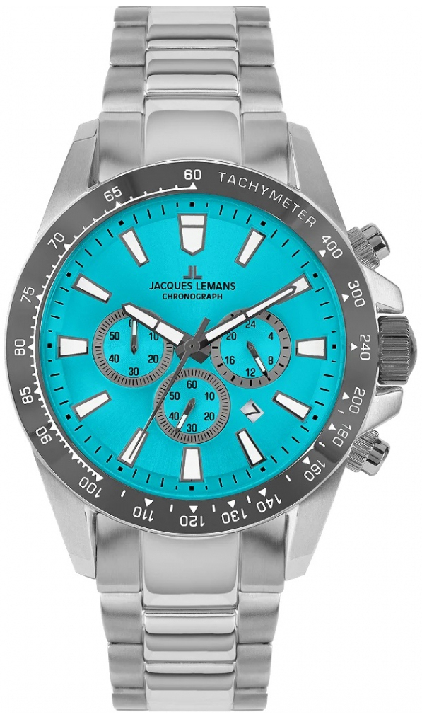Jacques Lemans Herrklocka 1-2140K Liverpool Blå/Stål Ø48 mm