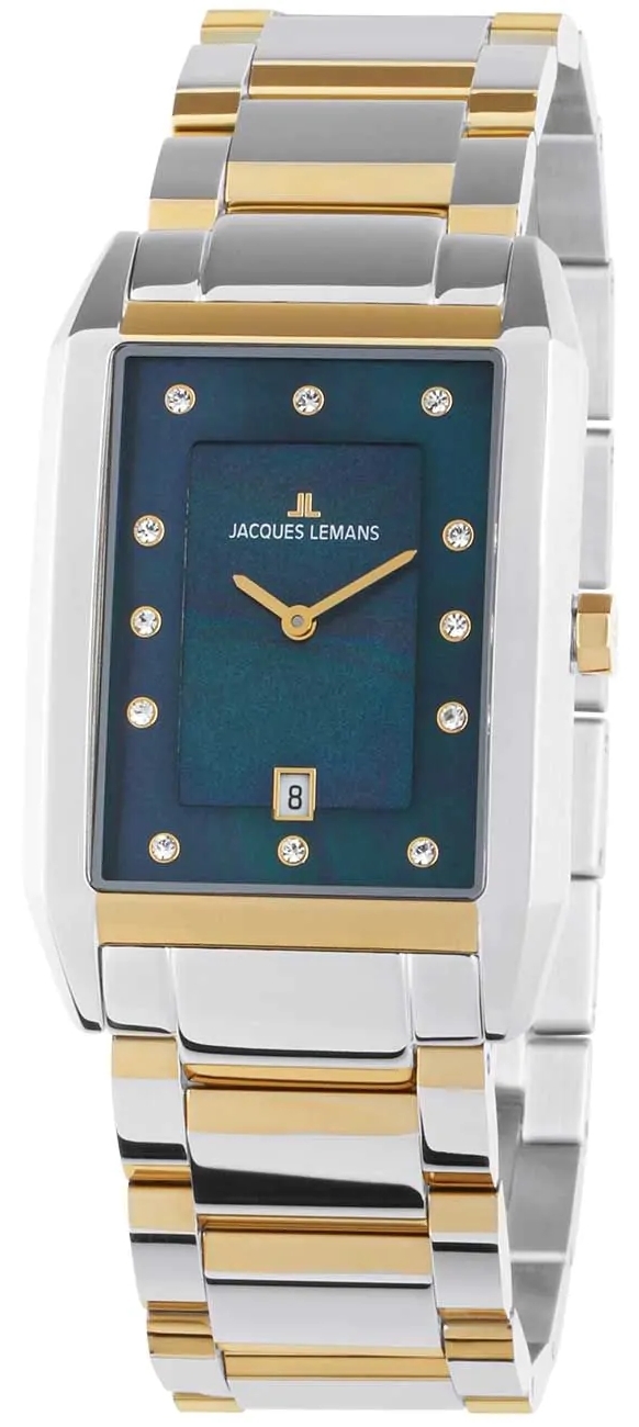 Jacques Lemans 1-2159O Torino Blå/Guldtonat stål Ø30 mm - Jacques Lemans