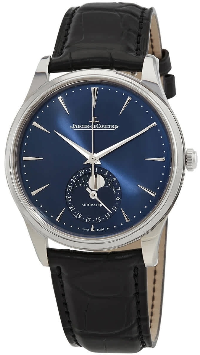 Jaeger LeCoultre Herrklocka 1368480 Master Ultra Thin Blå/Läder - Jaeger LeCoultre