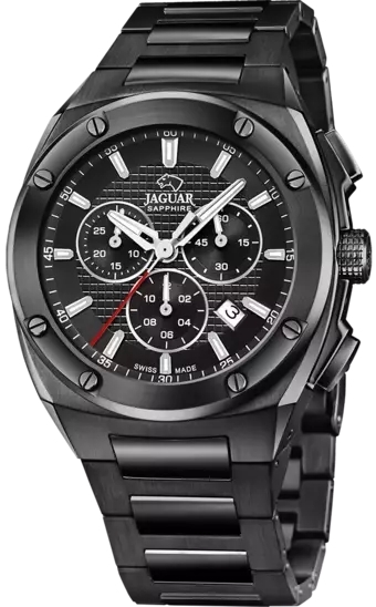 Jaguar Herrklocka J992/1 Executive Svart/Stål Ø44.5 mm - Jaguar
