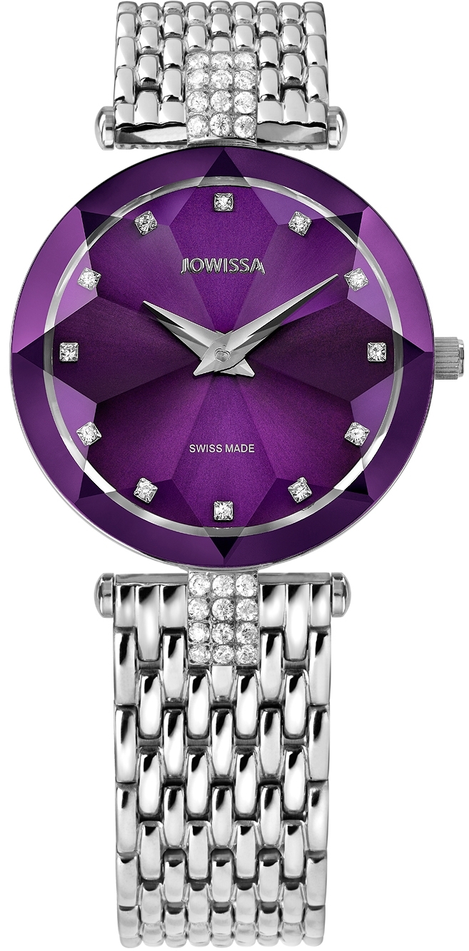 Jowissa Damklocka J5.702.M Facet Lila/Stål Ø29 mm - Jowissa