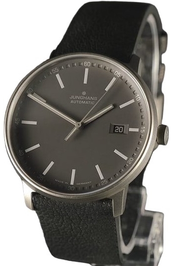 Junghans Herrklocka 27/2001.00 Titan Grå/Läder Ø40 mm - Junghans