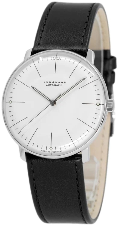 Junghans Herrklocka 27/3501.02 Max Bill Vit/Läder Ø38 mm - Junghans