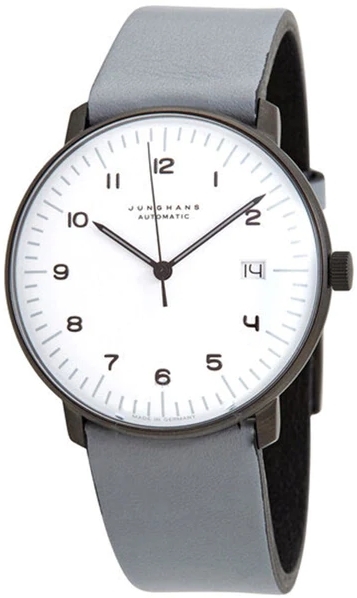 Junghans 27/4007.02 Max Bill Vit/Läder Ø38 mm - Junghans