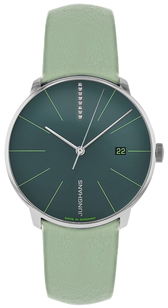 Junghans 27/4357.00 Meister Grön/Läder Ø39.5 mm - Junghans