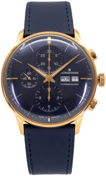 Junghans Herrklocka 27/7024.02 Meister Blå/Läder Ø40.7 mm - Junghans