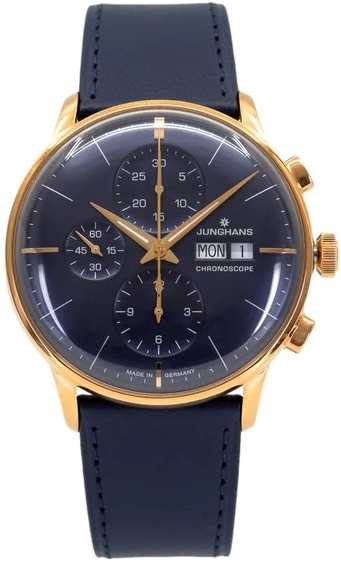 Junghans Herrklocka 27/7024.03 Meister Blå/Läder Ø40.7 mm - Junghans