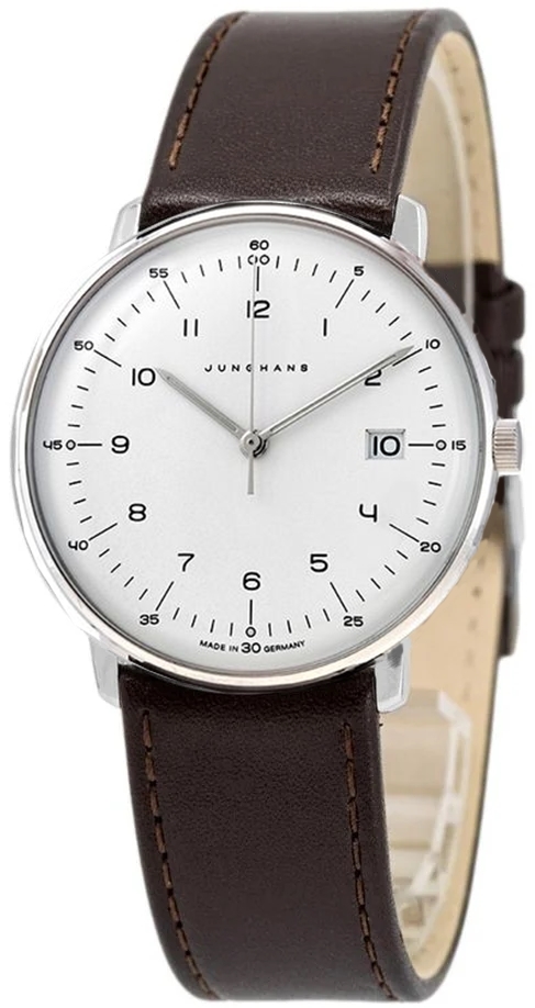 Junghans 41/4461.02 Max Bill Silverfärgad/Läder Ø38 mm - Junghans