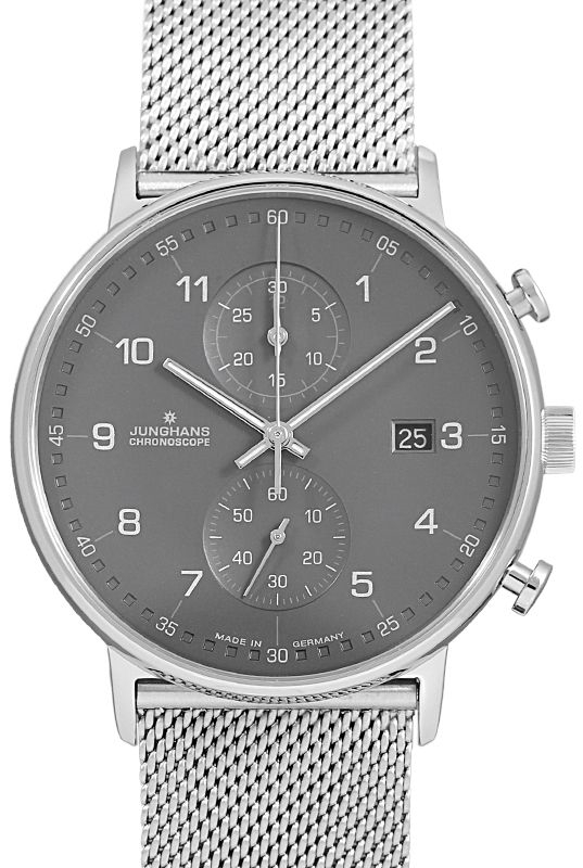 Junghans Herrklocka 41/4877.44 Form C Svart/Stål Ø40 mm - Junghans