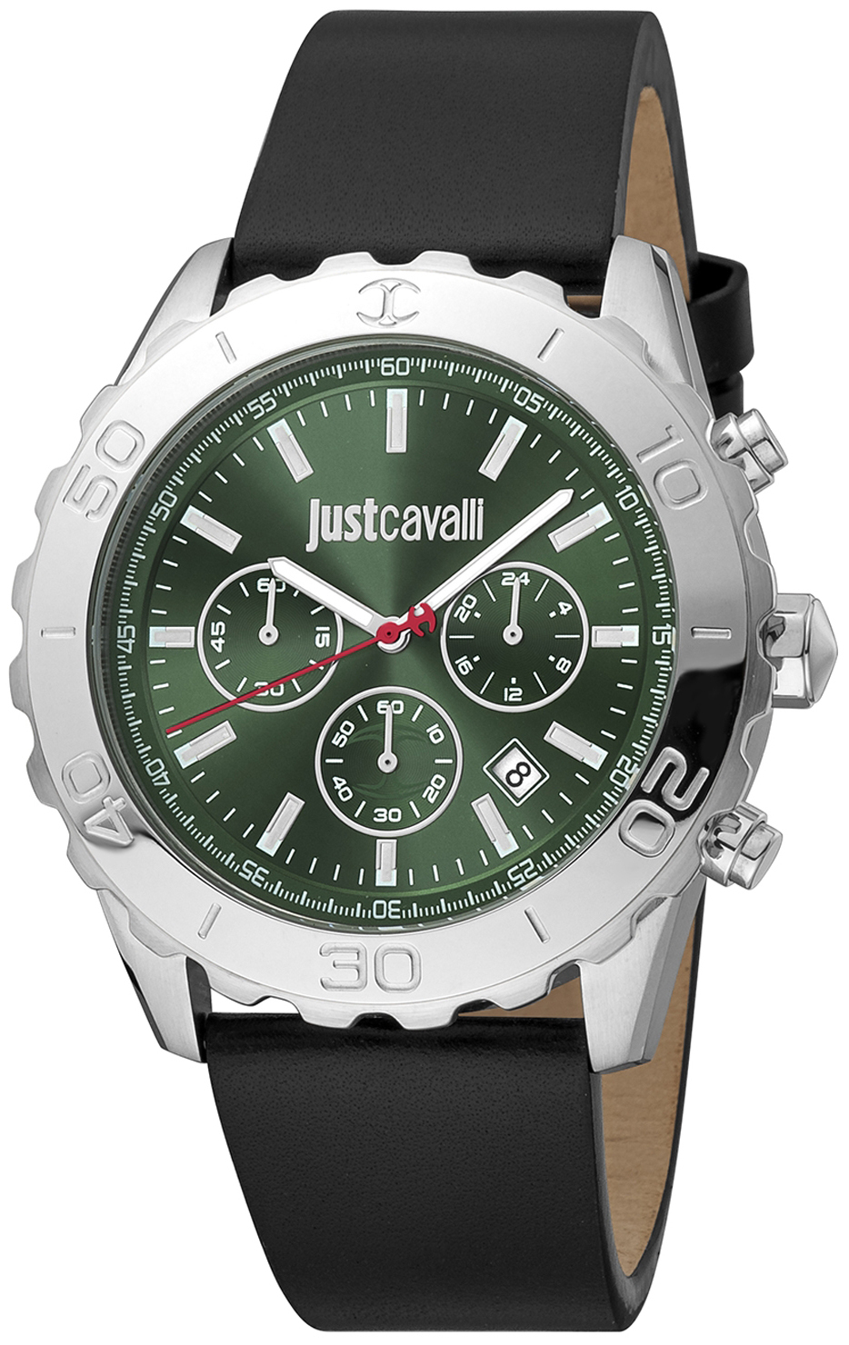 Just Cavalli Herrklocka JC1G214L0015 Classic Grön/Läder Ø42 mm - Just Cavalli